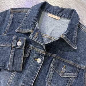 Forever21 Womens Medium Vintage Y2K Made In‎ USA Fitted Denim Jean Jacket